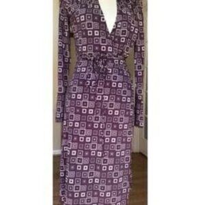 BEBE Long Sleeve Wrap Dress